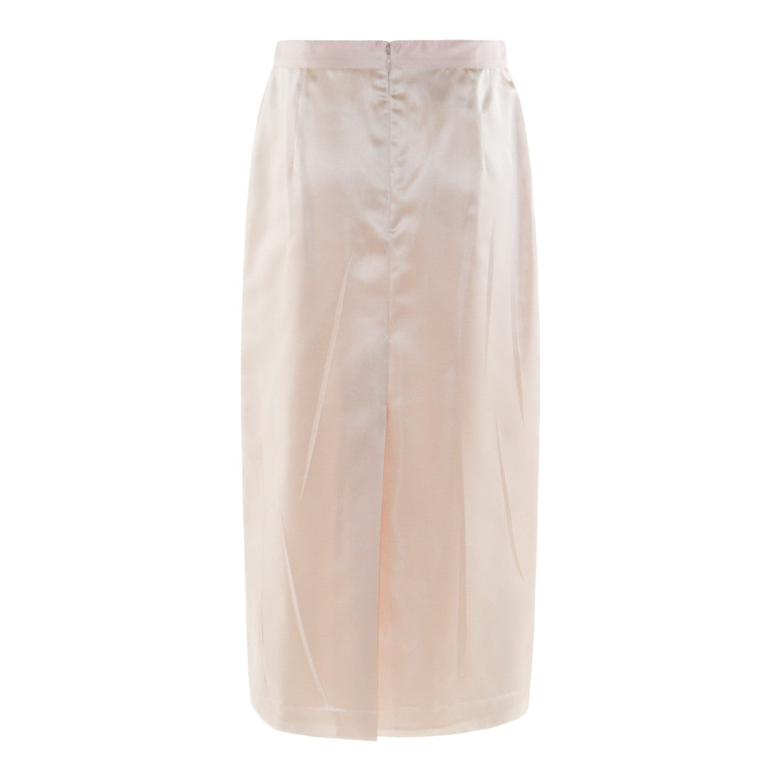 Valentino Champagne Silk Skirt