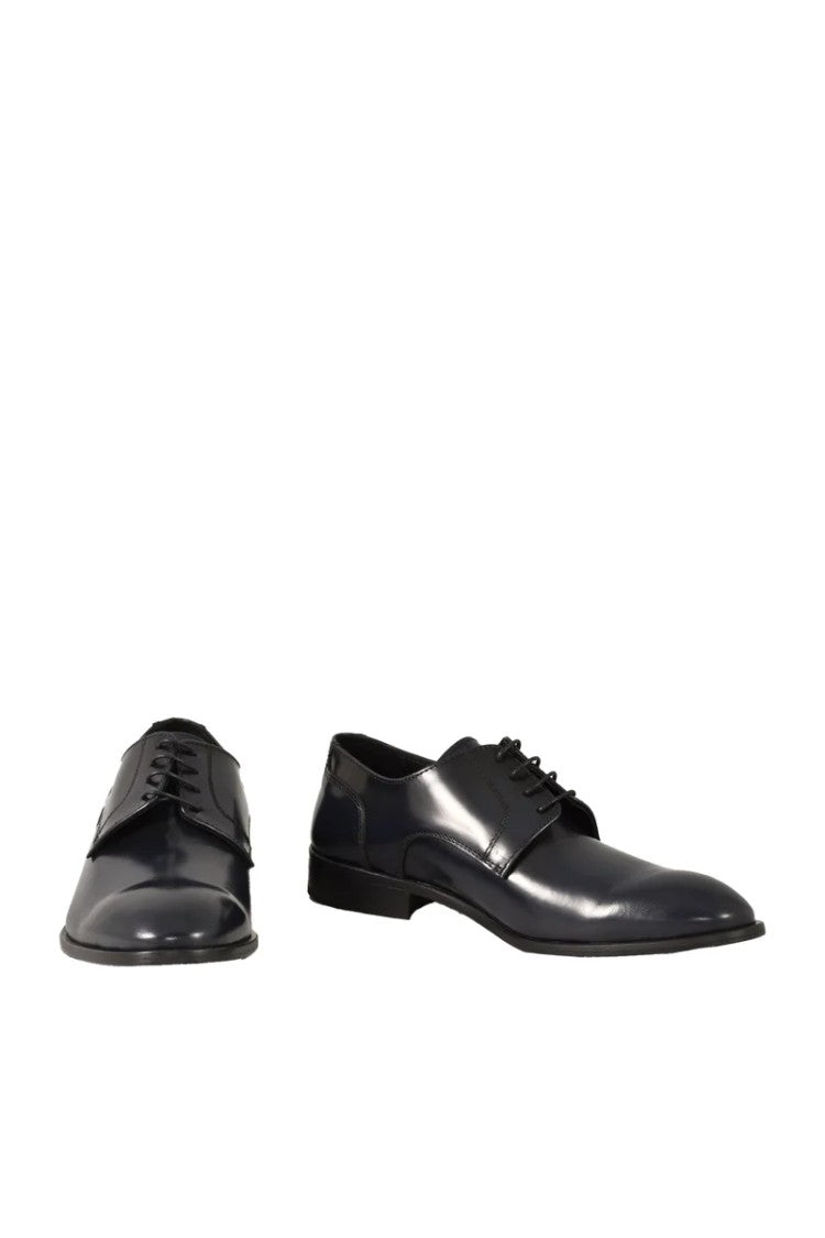 Officina Borghese Blue Leather Shoes