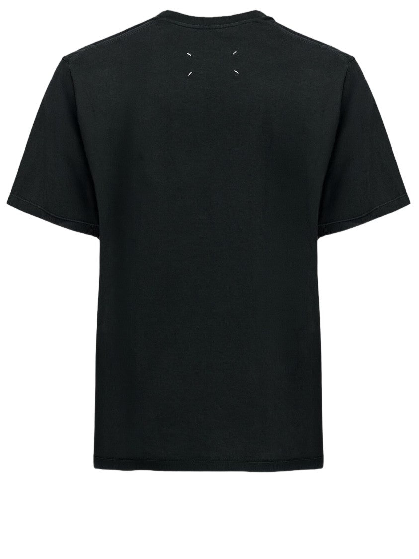 Maison Margiela Cotton Jersey T-Shirt With Unique Adhesive Detail