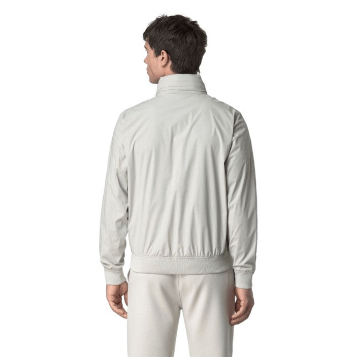 K-Way Beige Stretch Nylon Jacket With Hidden Hood