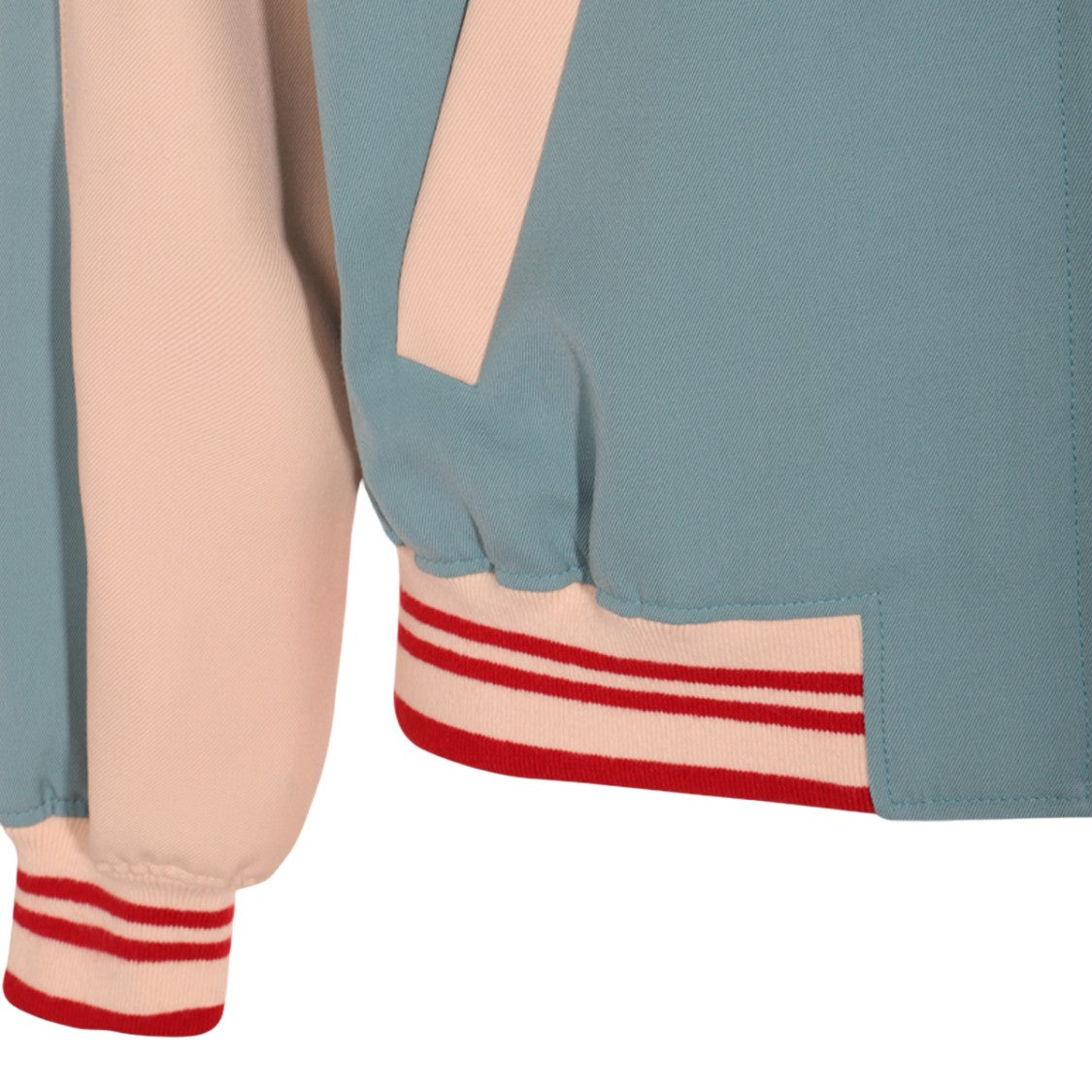 Valentino Light Blue Jacket With Peach Accents