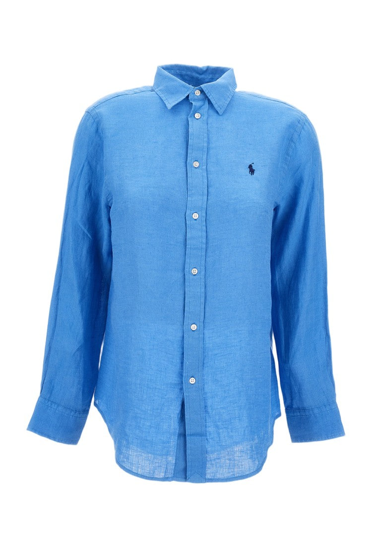 Polo Ralph Lauren Green Linen Classic-Fit Shirt
