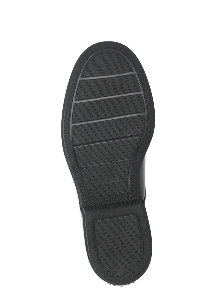 Hogan Black Patent Leather Brogues
