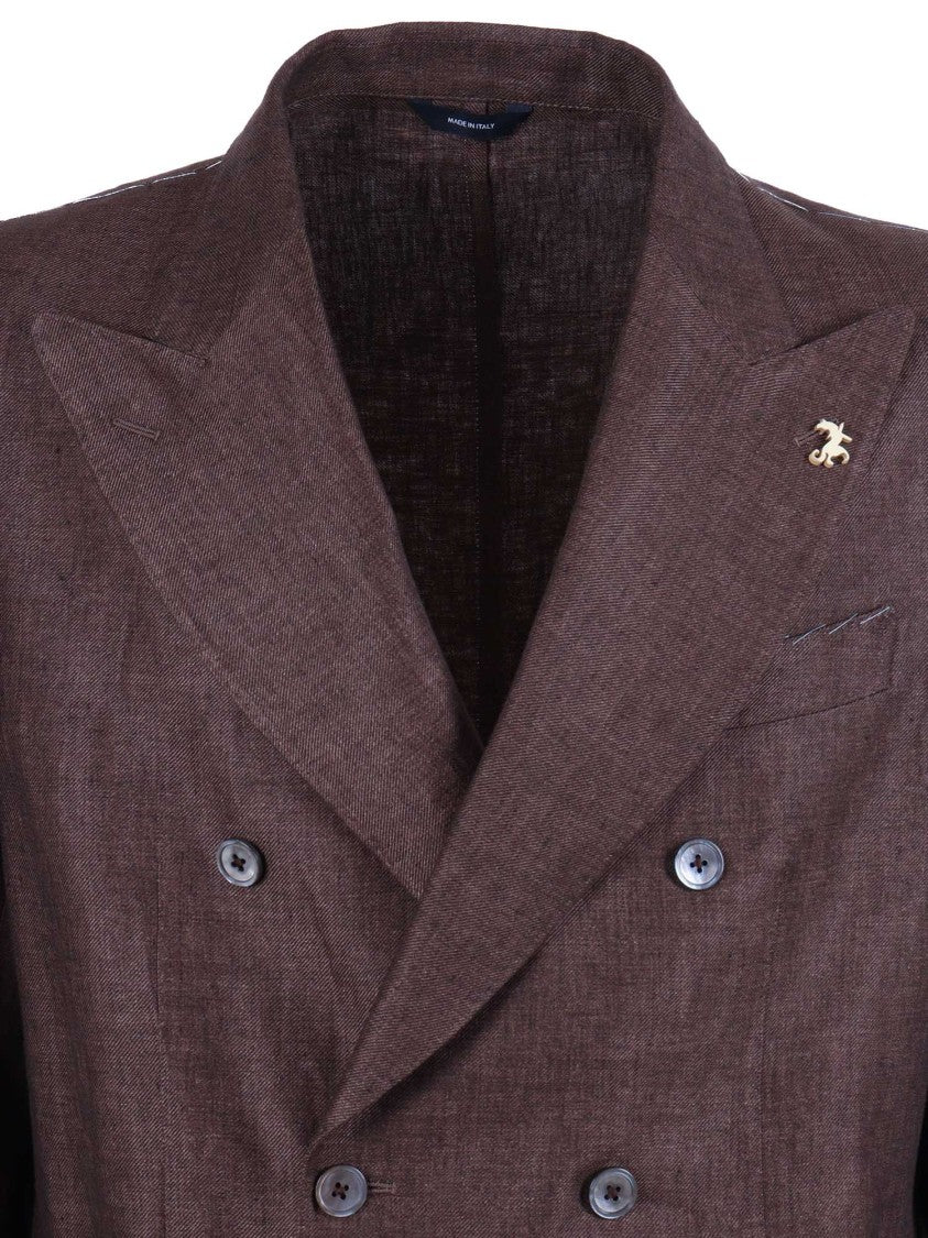 Tombolini Marrone Zero Gravity Linen Suit