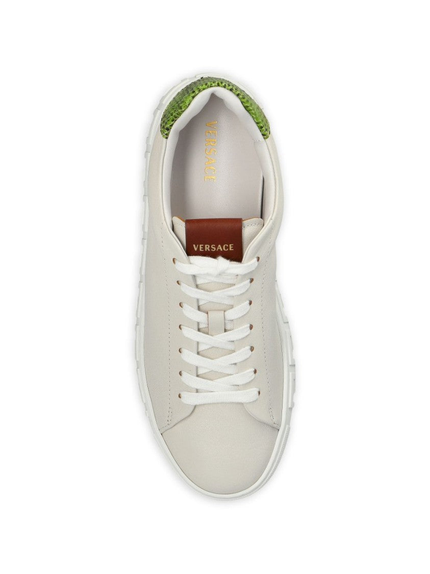 Versace Low-Top Sneakers With Silk And Nylon Upper