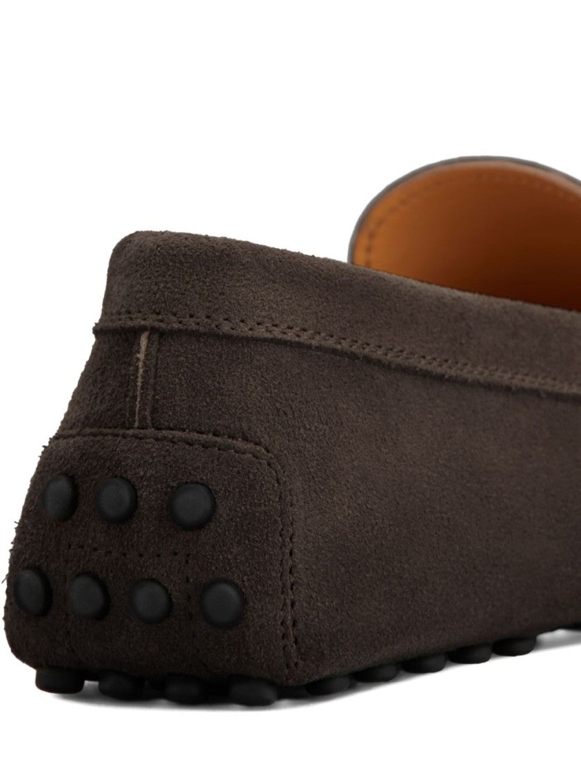 Tod's Moccasin-Inspired Calfskin Suede Loafers