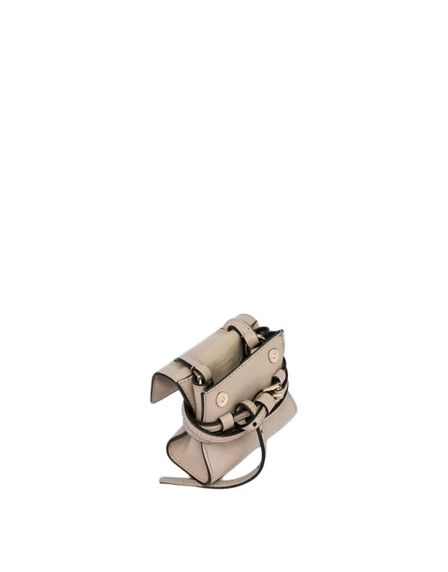 Moschino Structured Lambskin Leather Crossbody Bag