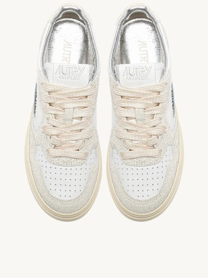 Autry Low-Top Sneakers With Perforated Detailing And Vintage Aesthetic