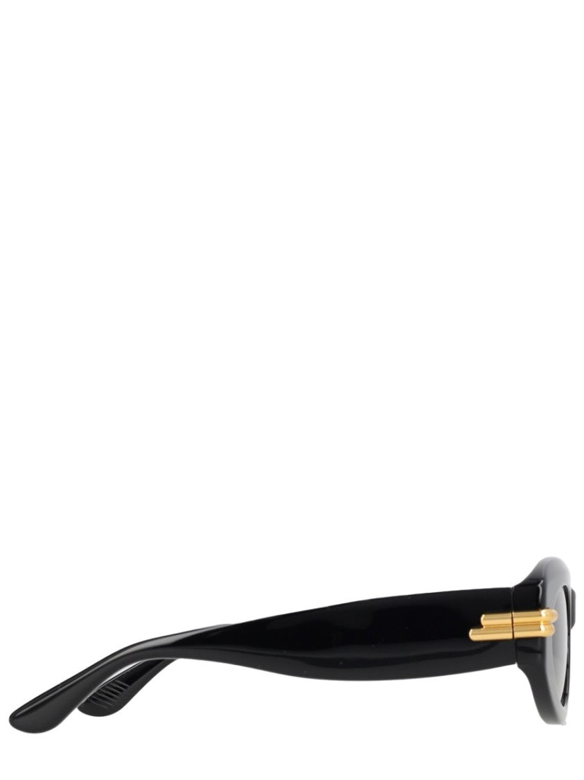 Bottega Veneta Mitre Oval Recycled Acetate Sunglasses