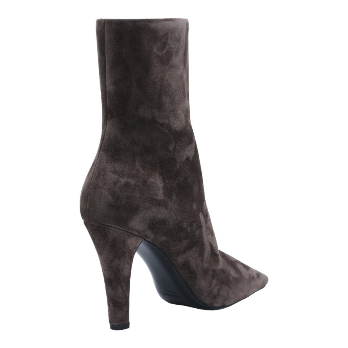 Saint Laurent Pointed-Toe Tapered Heel Zipper Suede Boots