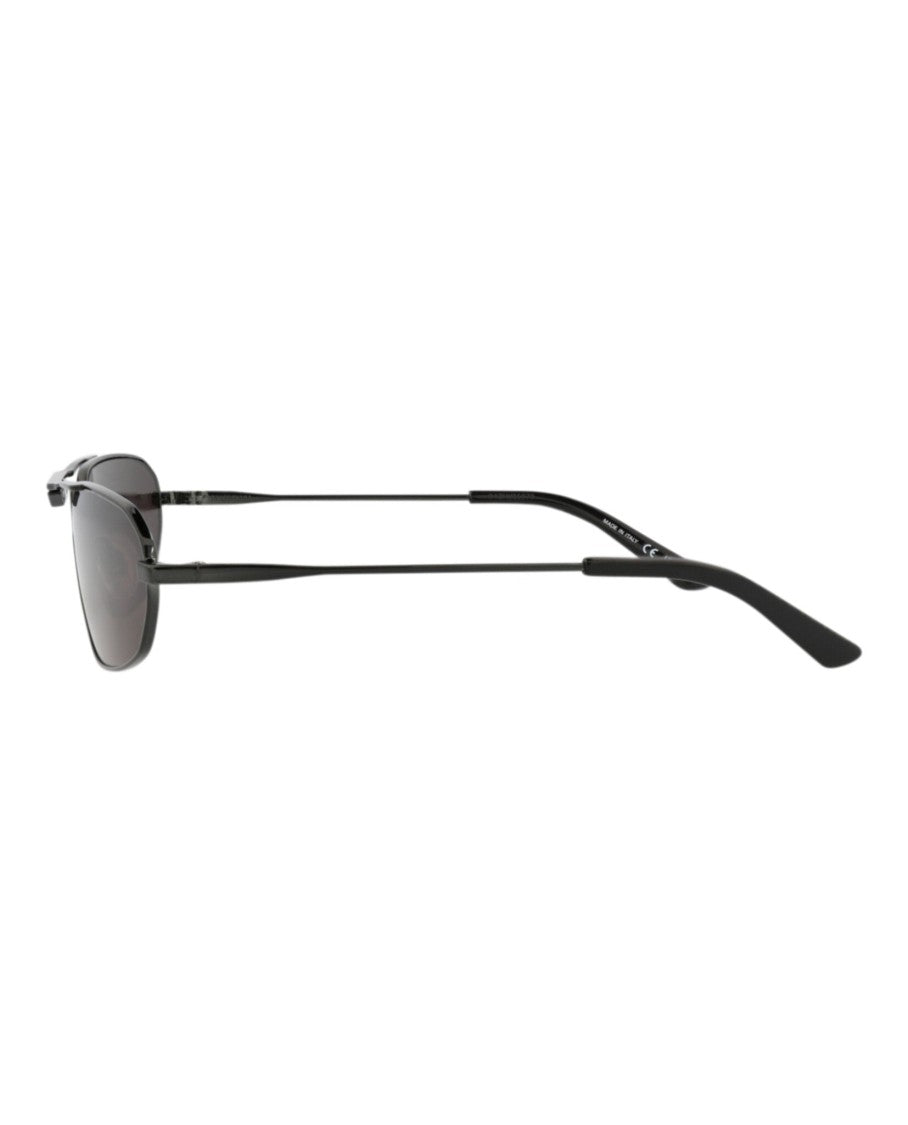 Balenciaga Shield-Frame Metal Sunglasses