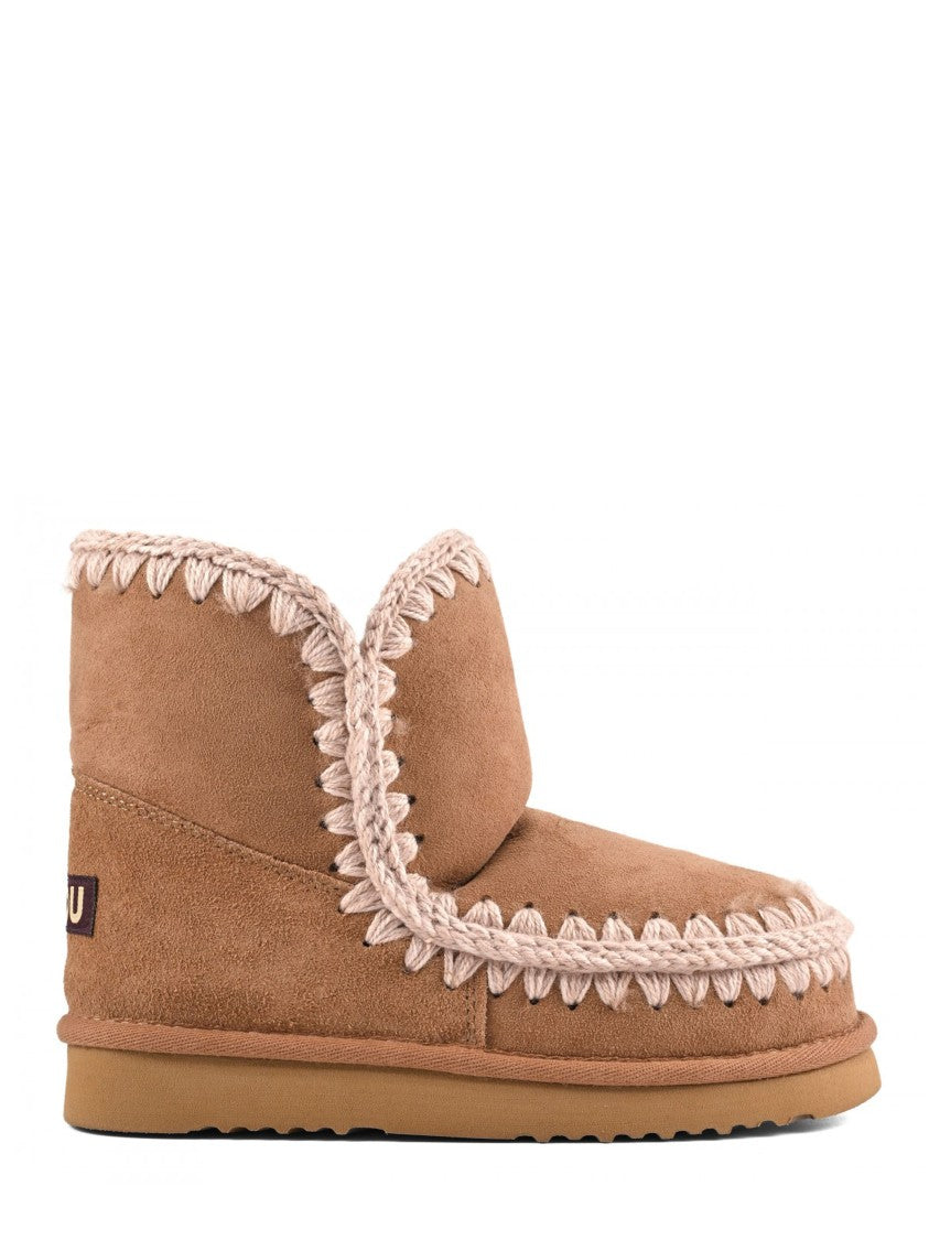 Mou Whipstitch Sheepskin-Lined Ankle Boots