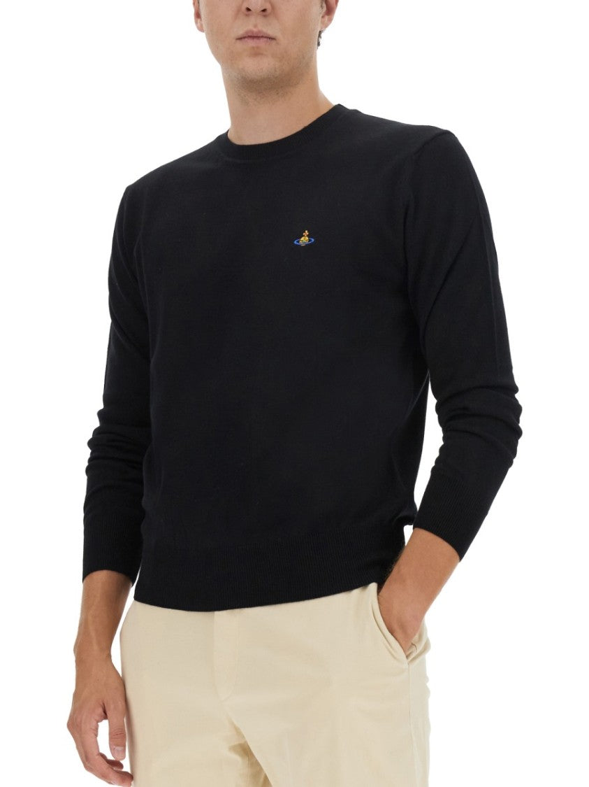 Vivienne Westwood Soft Blend Jersey With Subtle Logo Detail