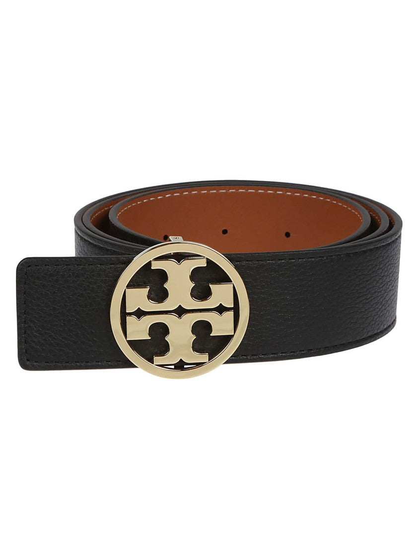 Tory Burch Miller Textured Leather Belt