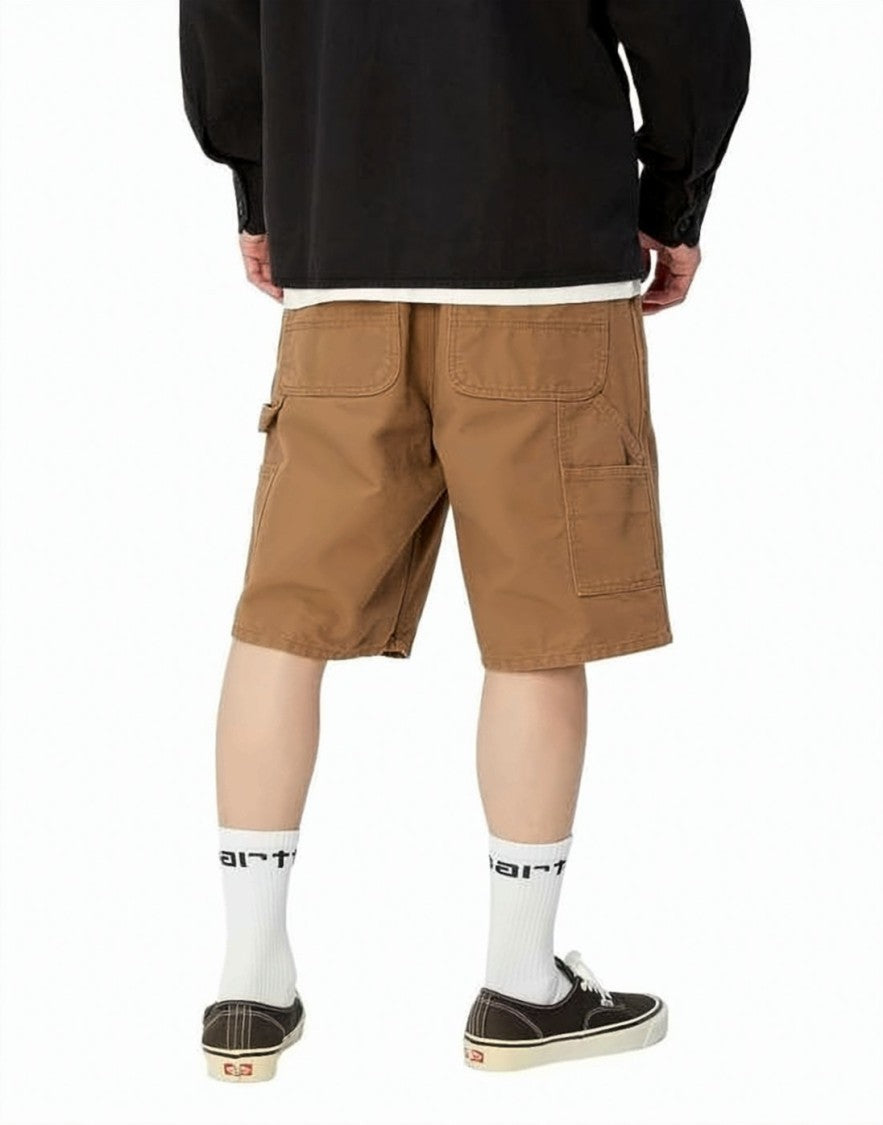 Carhartt Wip Brown Straight-Cut Cotton Shorts