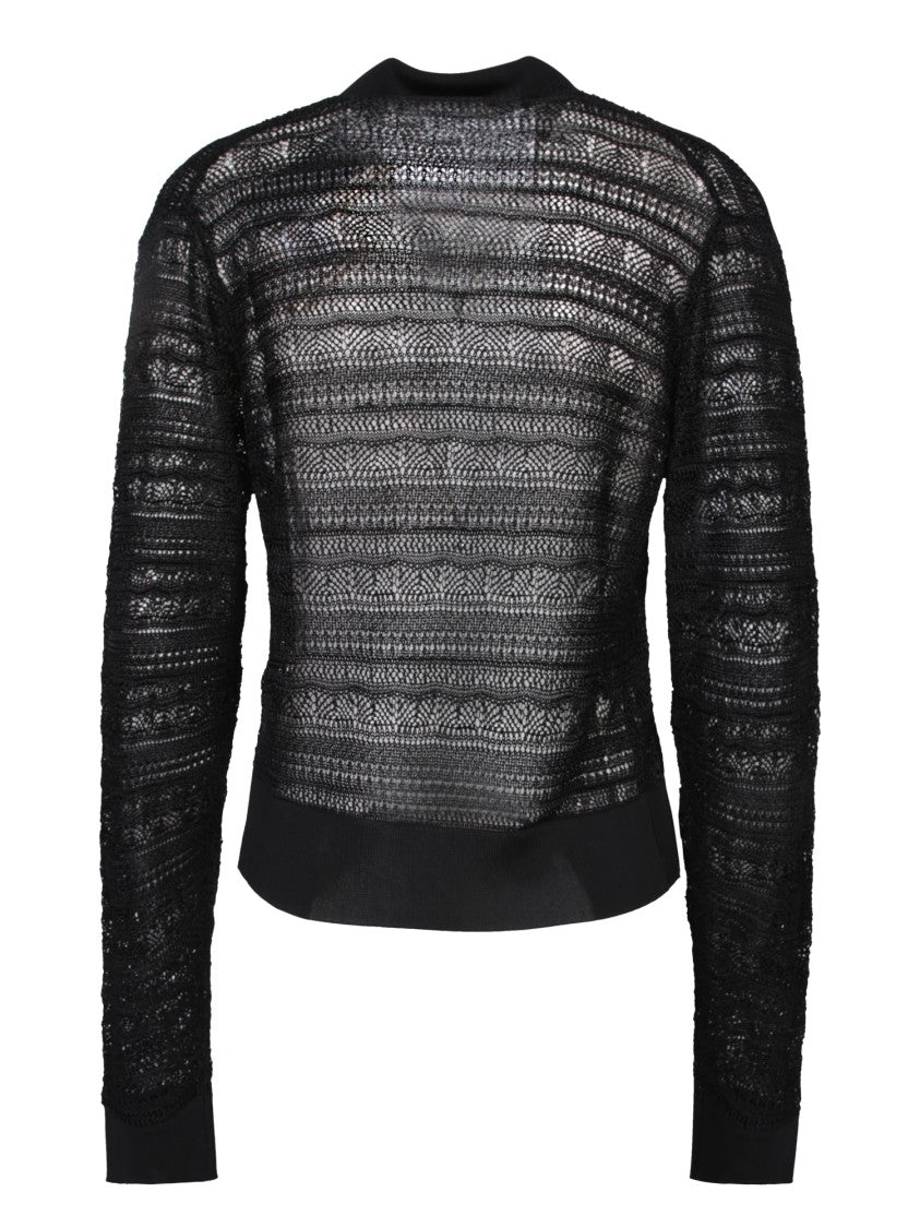 Atomo Factory Black Viscose Cardigan