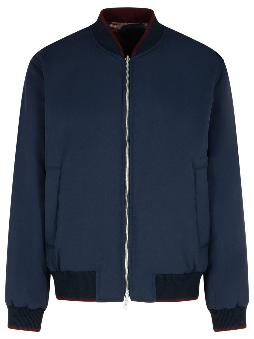 Dries Van Noten Volker' Navy Viscose Blend Jacket