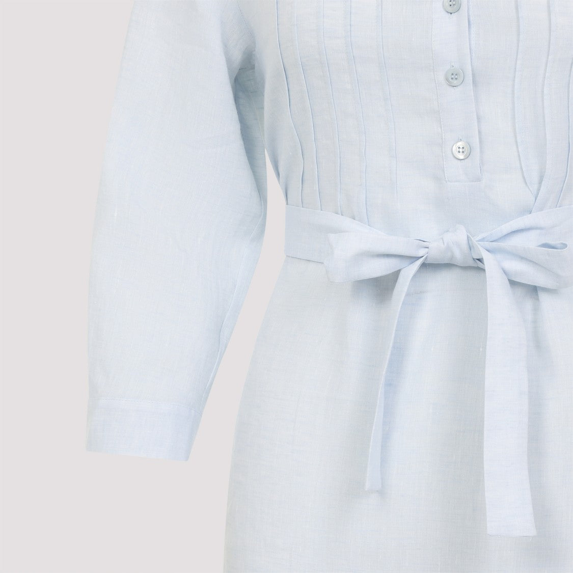 Peserico Button-Down Linen Maxi Dress
