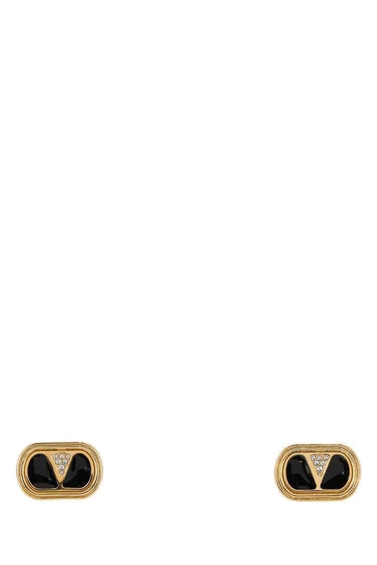 Valentino Garavani Gold Metal Vlogo Signautre Earrings