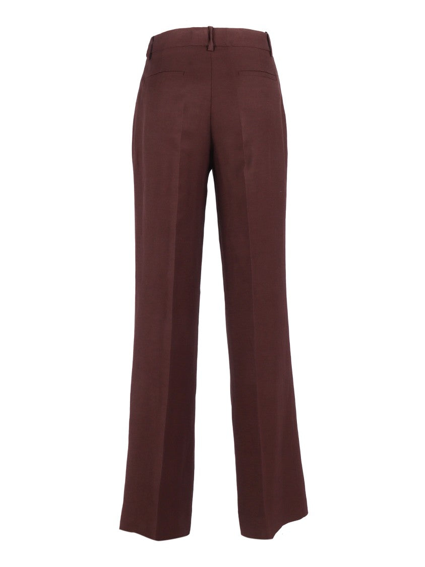 P.A.R.O.S.H. Straight Leg Subtle Sheen Straight-Leg Pants