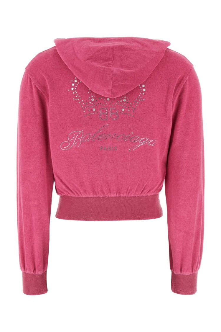 Balenciaga Fuchsia Chenille Sweatshirt