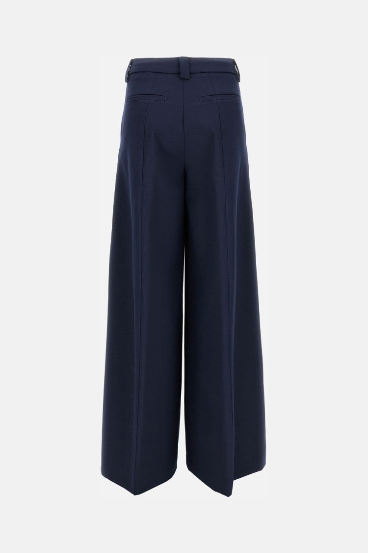 The Latest Wide Trousers With Classic Front Closure