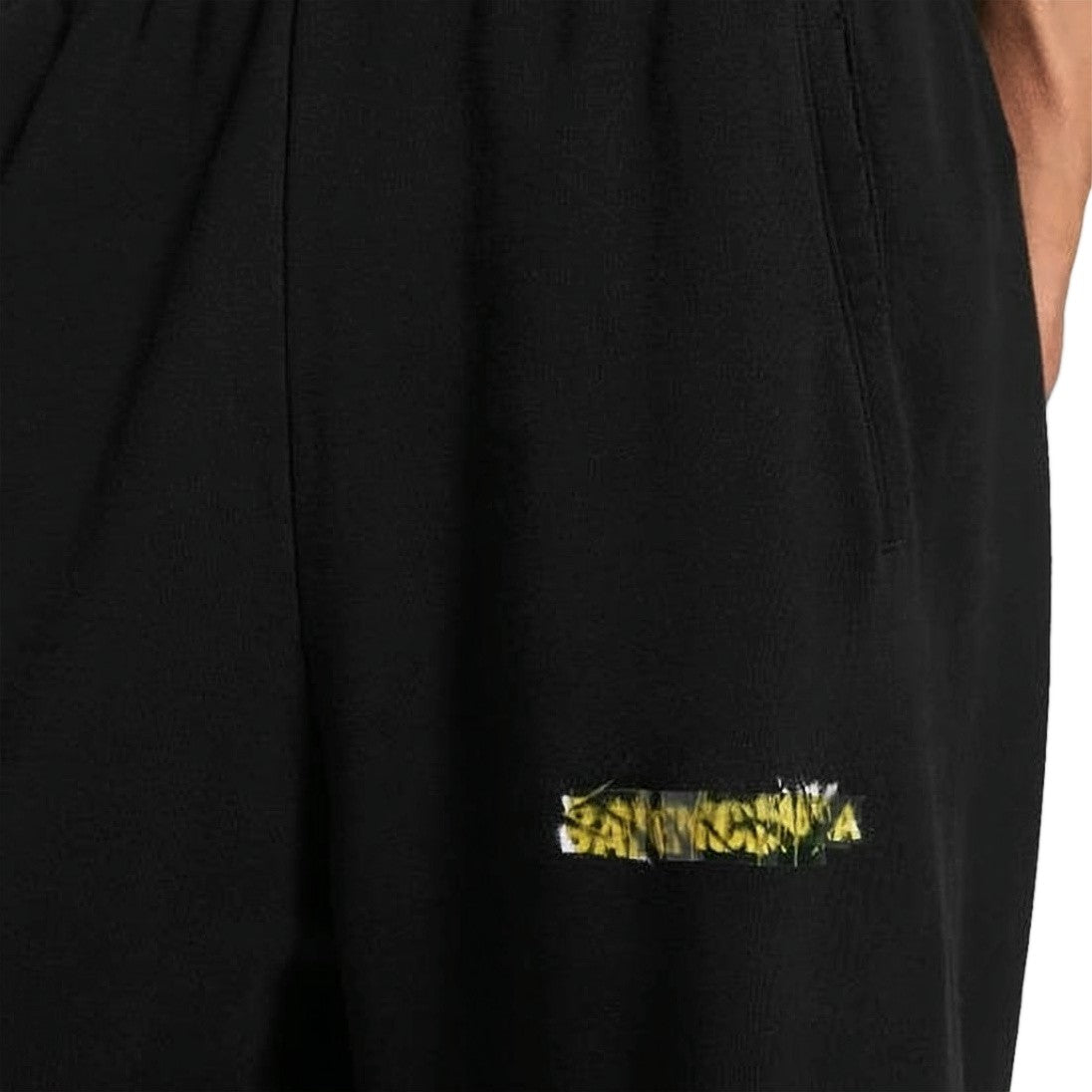 Balenciaga Relaxed Wide-Leg Sweatpants With Subtle Logo Print