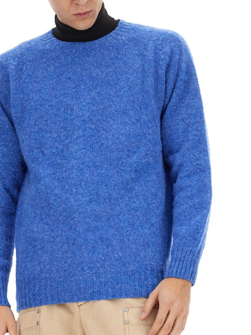 Howlin Wool Jersey Sweater With Puffed Shoulders
