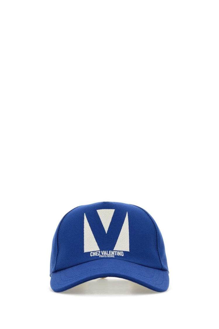 Valentino Garavani Electric Blue Cotton Baseball Cap