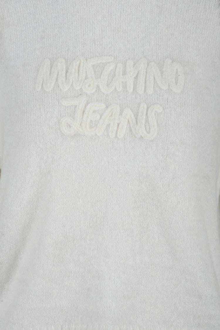 Mo5ch1no Jeans Short Sweater - White