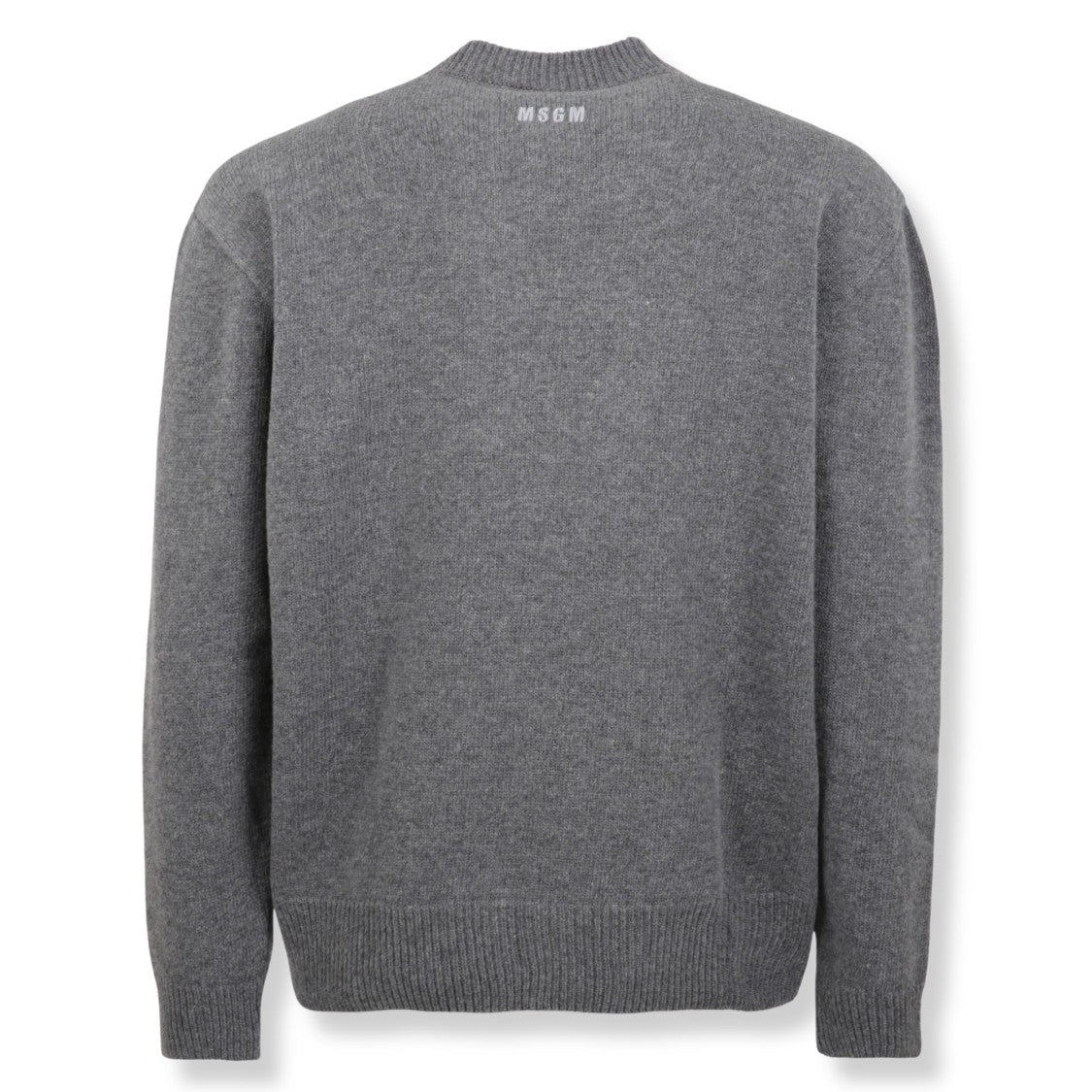 Msgm Classic Knit Sweater With Ribbed Cuffs And Hem