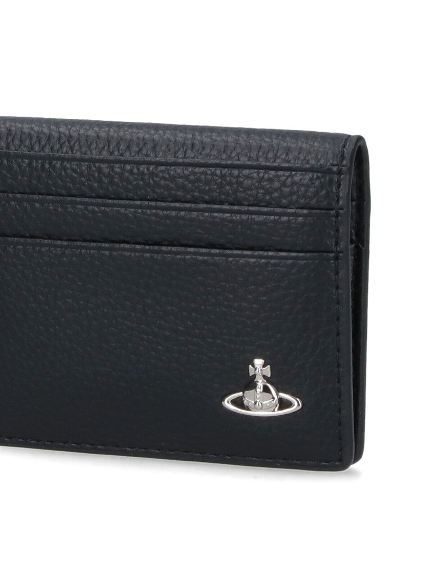 Vivienne Westwood Bi-Fold Cardholder With Silver Orb Logo