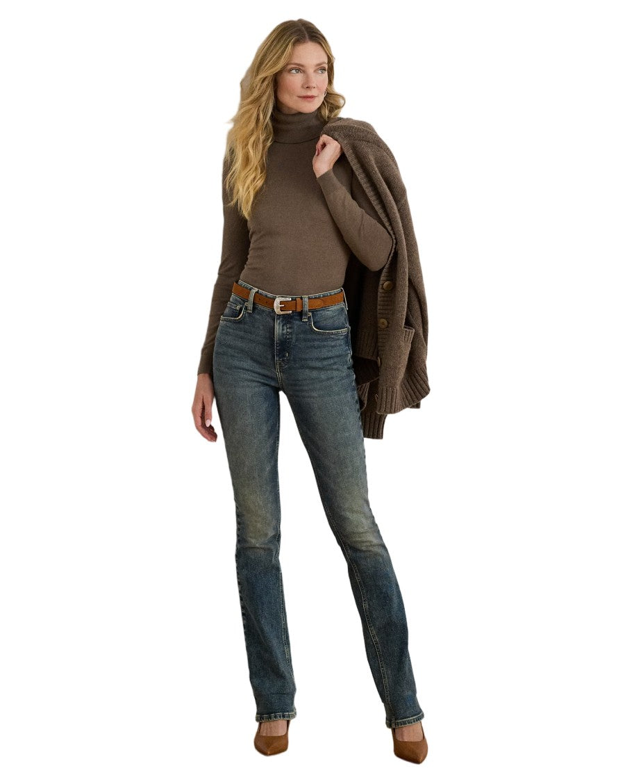 Lauren Ralph Lauren Zoe Long Sleeve Pullover With High Turtleneck