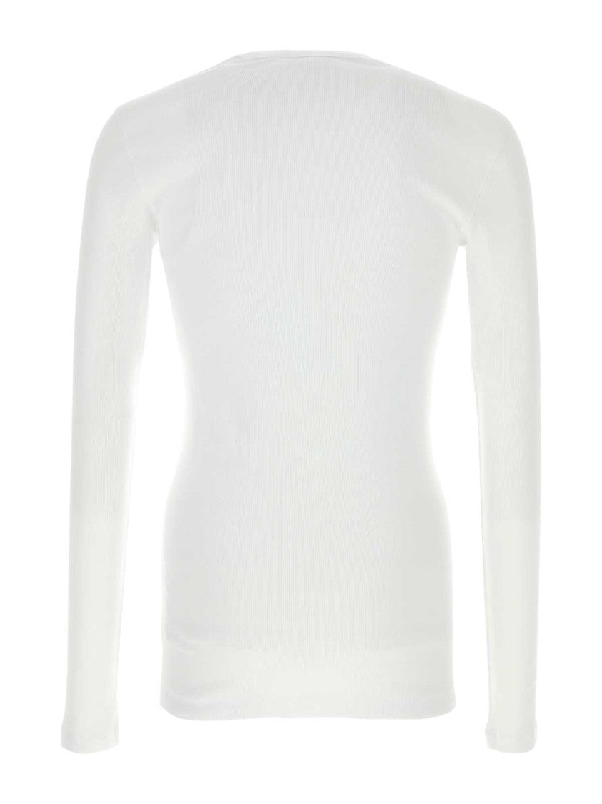 Dolce & Gabbana Slim Fit Long-Sleeve Henley T-Shirt With Buttoned Placket