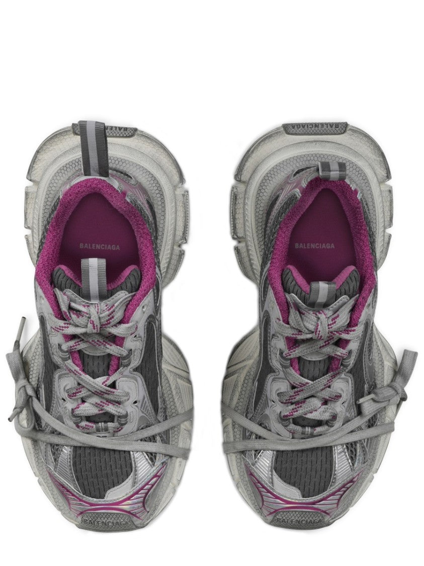 Balenciaga Layered Chunky Sneakers With Vibrant Accents