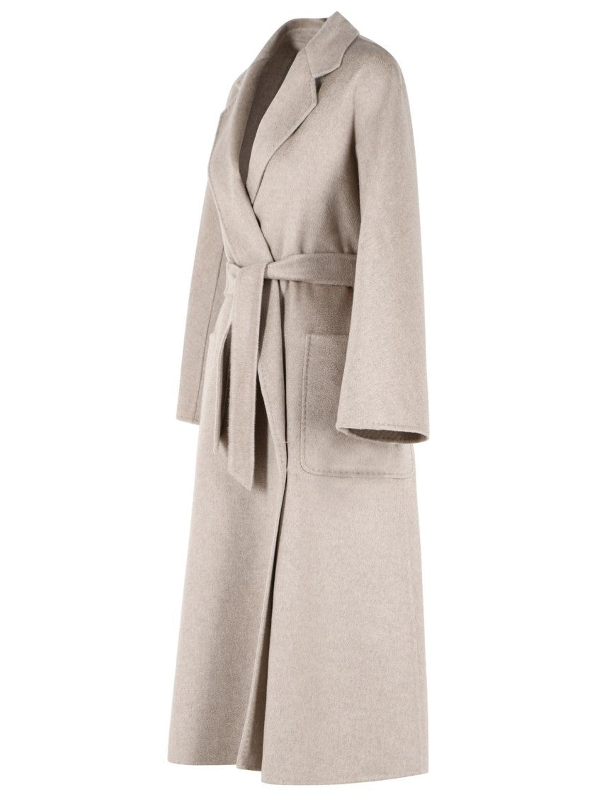 Max Mara 'Icon Ludmilla' Sand Beige Cashmere Coat