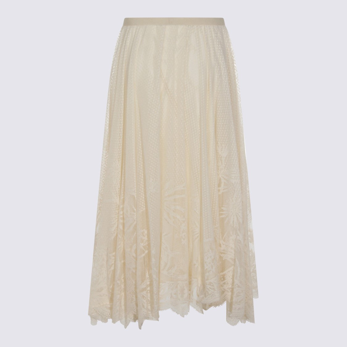Fabiana Filippi Maxi Skirt With Lace Overlay
