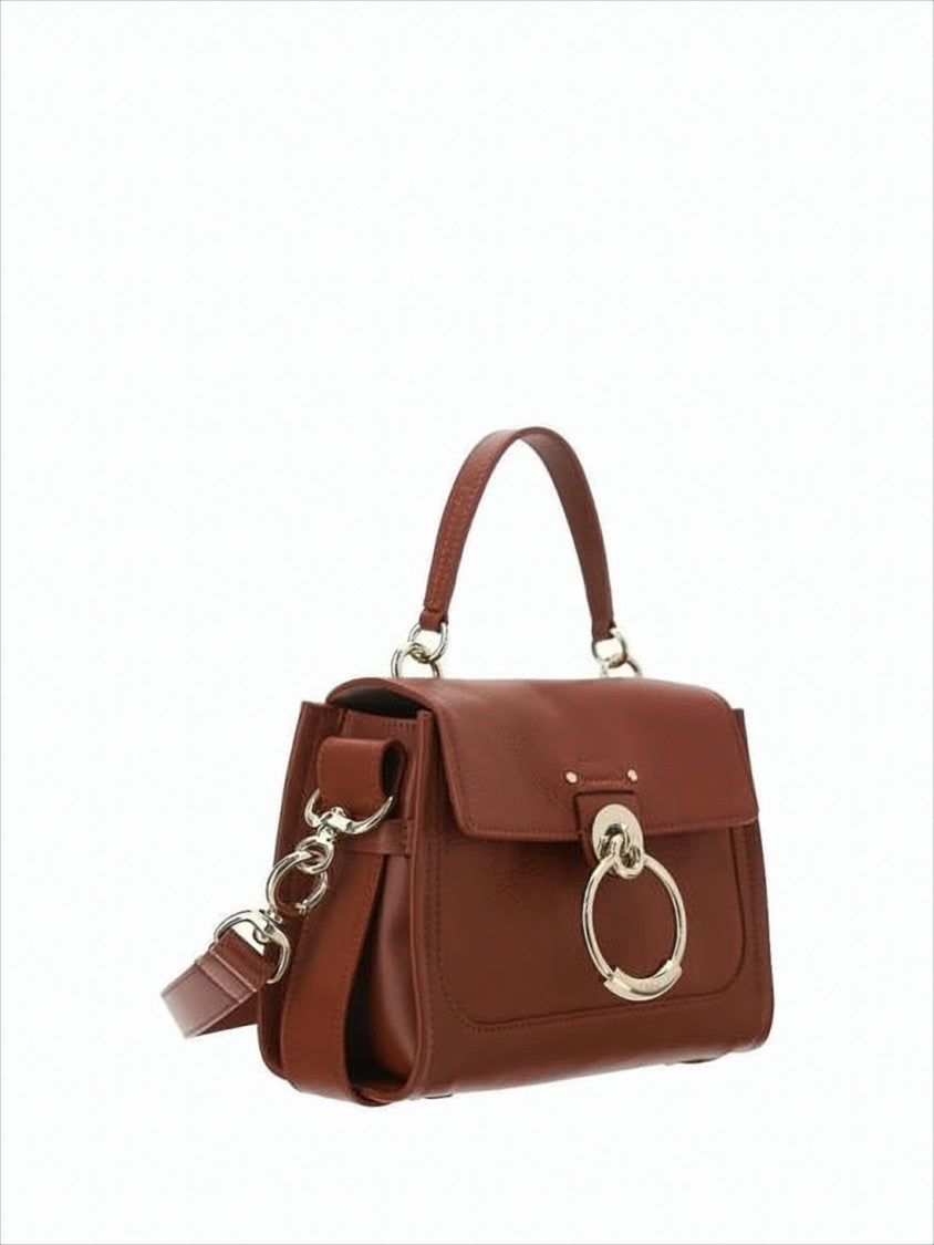 Chloé Structured Calf Leather Tote Bag