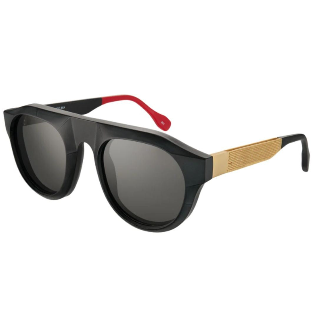 Vysen Gold Bold Round Frame Sunglasses