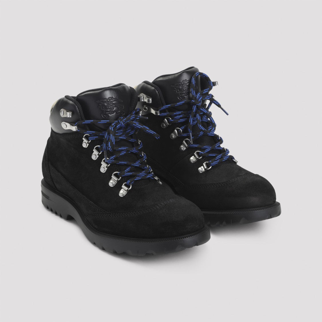 Burberry Rugged Black Suede Ankle Boots