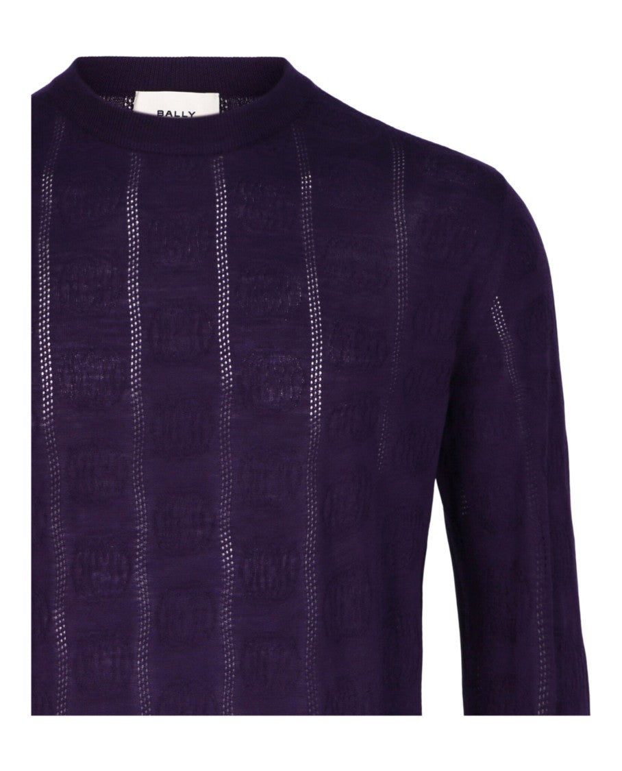 Bally Geometric Jacquard-Knit Crewneck Sweater