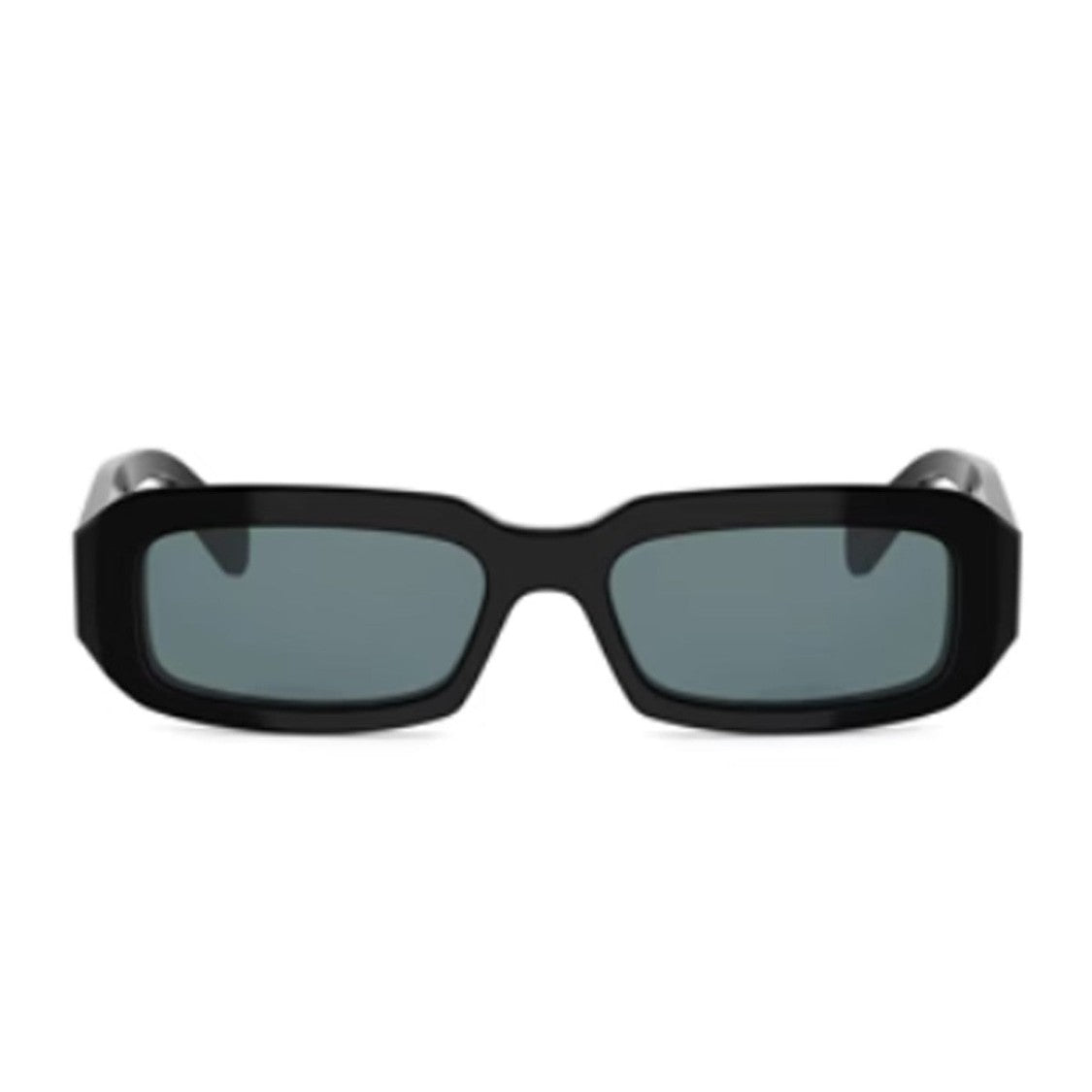 Celine Black Triomphe Acetate Rectangular Sunglasses