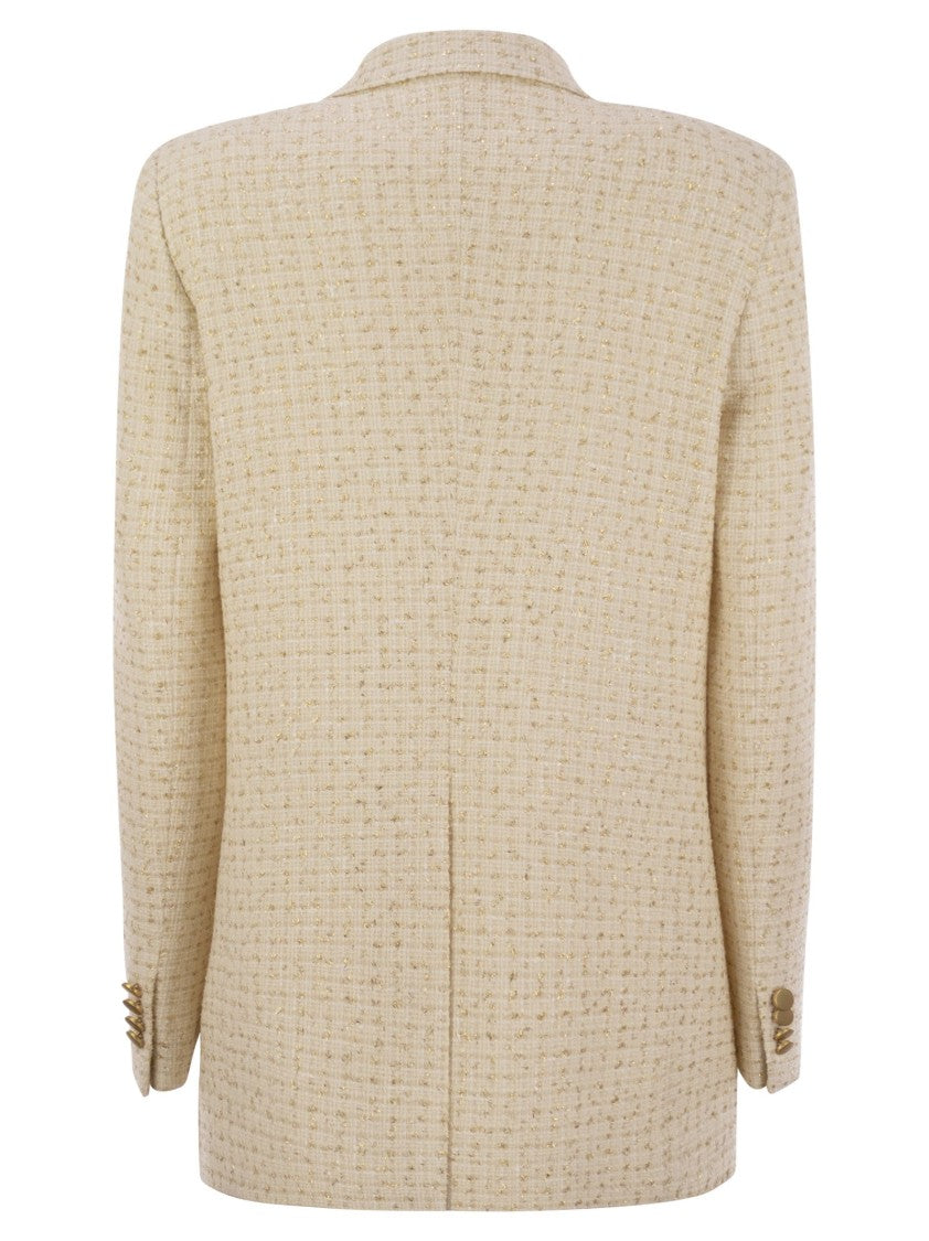 Tagliatore Tailored Double-Breasted Blazer With Peaked Lapels