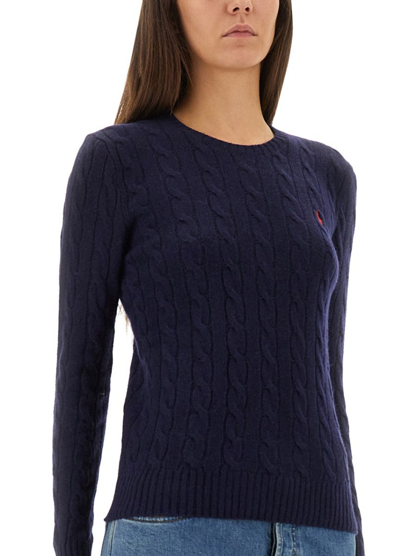 Polo Ralph Lauren Cable-Knit Sweater With Round Neckline