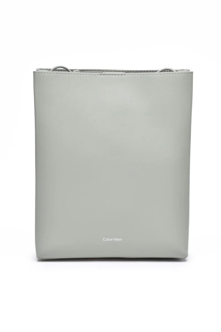 Calvin Klein Leather Crossbody Bag Olive Green
