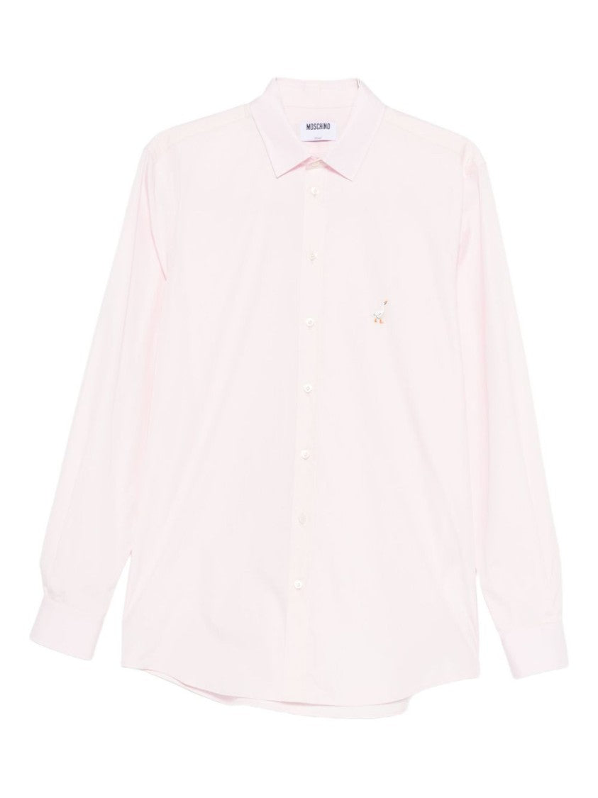 Moschino Pink Classic Button Long Sleeve Shirt