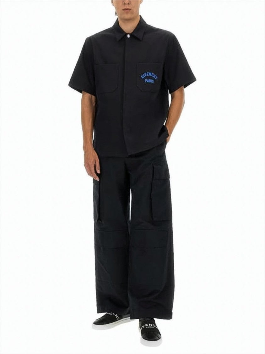 Givenchy Boxy Fit Black Polo Shirt With Classic Collar