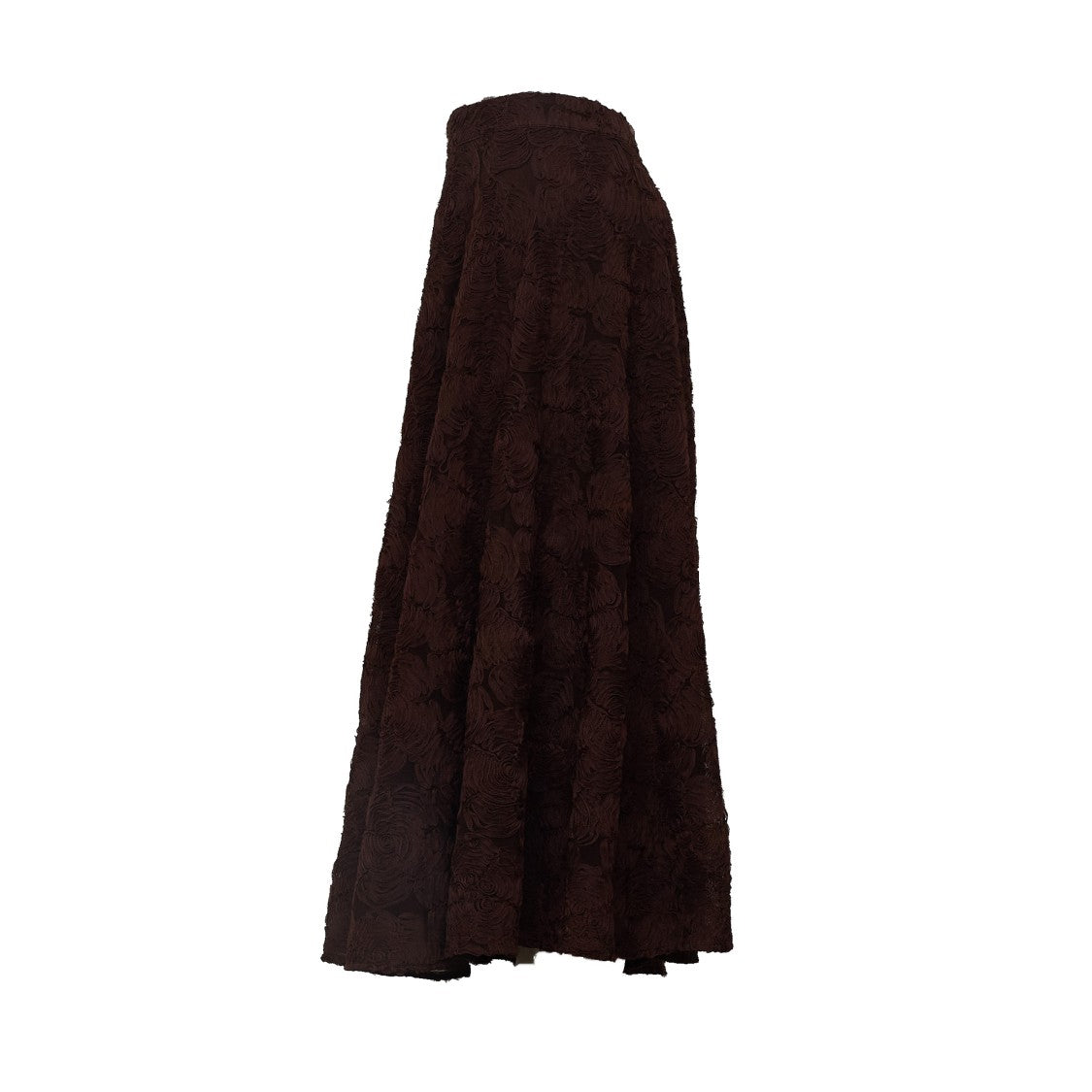 Rotate Berty Voluminous Floral Mesh Midi Skirt