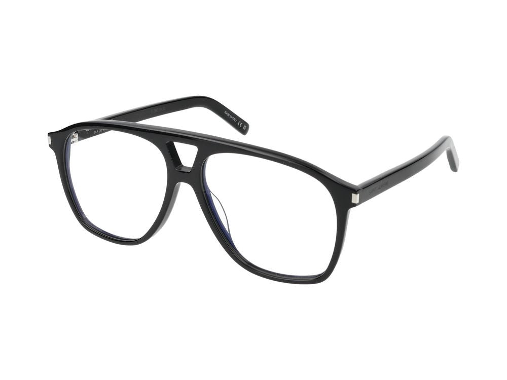 Saint Laurent Eyeglasses Sl 596 Dune Opt 001 Black Black Transparent 58/14/145