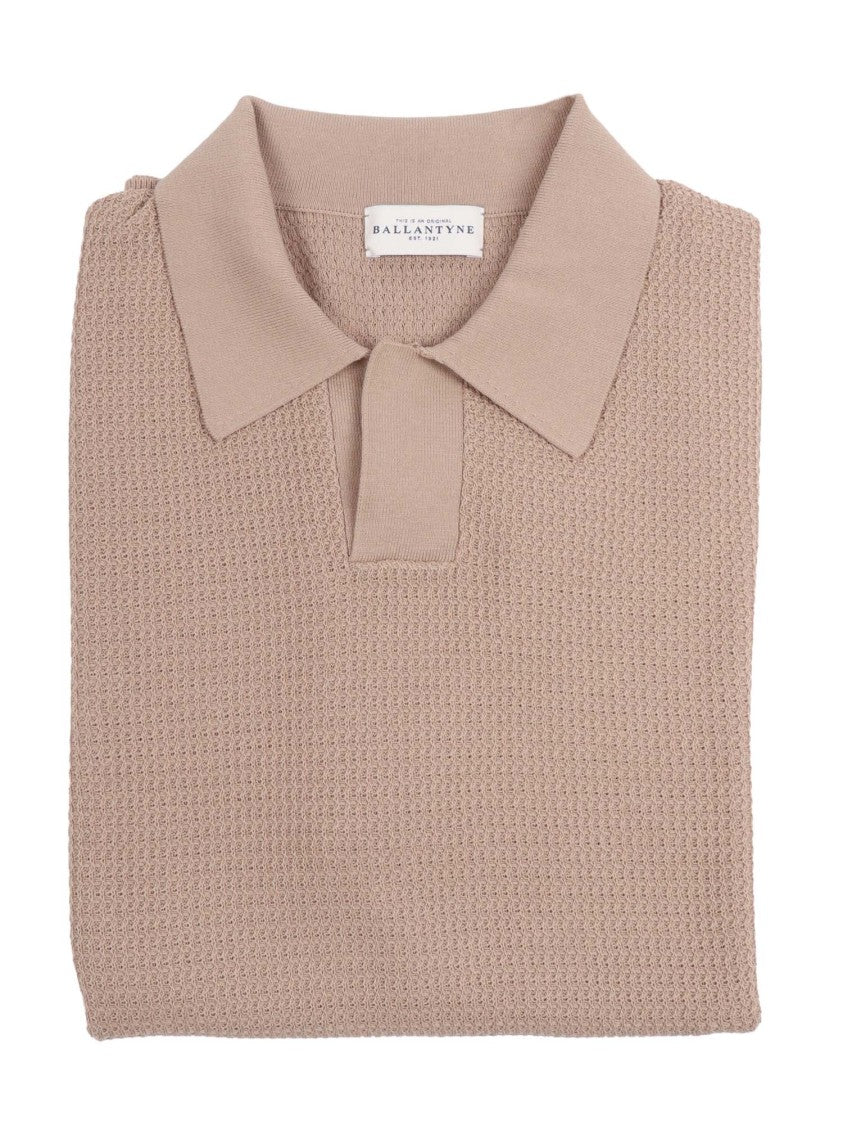 Ballantyne Textured Classic Collar Polo Shirt